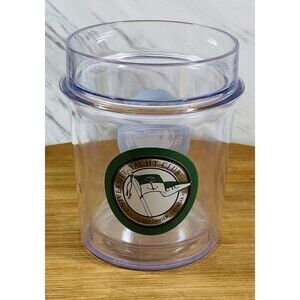Thermoserv Tumbler Plastic  Clear Cup 16oz 5”Tall UNIVERSITY YACHT CLUB GEORGIA